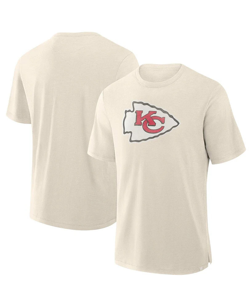 Fanatics Men's Cream Kansas City Chiefs Slub T-Shirt