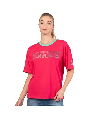 G-iii 4Her by Carl Banks Women's Red Super Bowl Lix Mvp Oversized T-Shirt