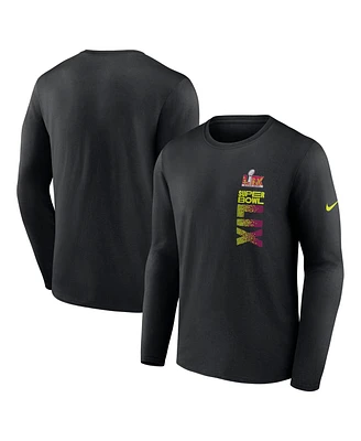 Nike Men's Black Super Bowl Lix Legend Long Sleeve T-Shirt