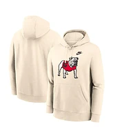 Nike Men's Cream Georgia Bulldogs Vault Logo Pullover Hoodie