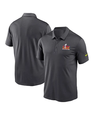 Nike Men's Anthracite Nfl Super Bowl Lix Franchise Performance Polo