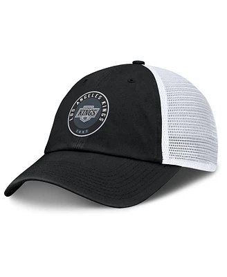 Fanatics Men's Black/White Los Angeles Kings Averie Trucker Adjustable Hat