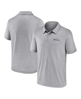 Fanatics Men's Gray Minnesota Vikings Making Waves Polo