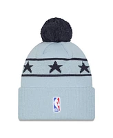 New Era Men's Light Blue Washington Wizards 2024/25 City Edition Cuffed Knit Hat with Pom