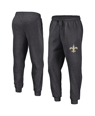 Fanatics Men's Heather Charcoal New Orleans Saints Boost Fleece Joggers