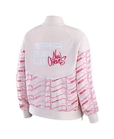 Wear by Erin Andrews Women's Tan Super Bowl Lix Team Print Track Jacket