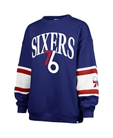 '47 Brand Women's Royal Philadelphia 76ers 2024/25 City Edition Steadfast Paneled Pullover Sweatshirt