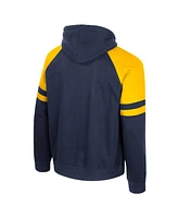 Colosseum Men's Navy Michigan Wolverines Todd Raglan Pullover Hoodie