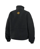 Wear by Erin Andrews Women's Black Boston Bruins Polar Fleece Half-Zip Jacket