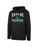 '47 Brand Men's Black Philadelphia Eagles Packed House Headline Pullover Hoodie