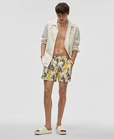 Mode of One Men's Fashion Animal Regular-Fit Printed Swim Trunks, Exclusively at Macy's