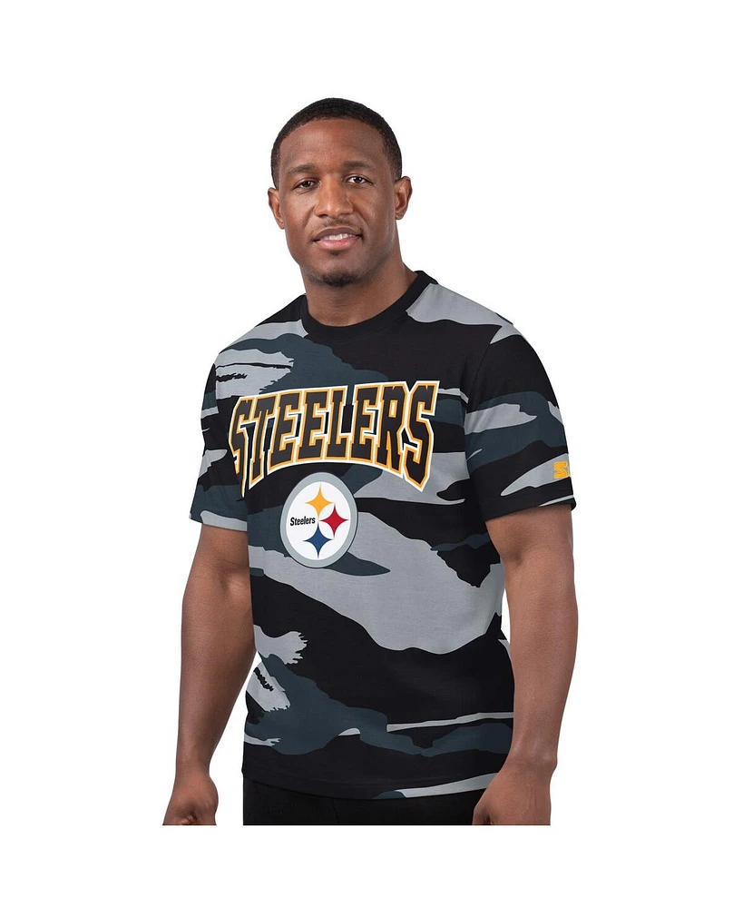 Starter Men's Gray Pittsburgh Steelers Thursday Night Gridiron T-Shirt