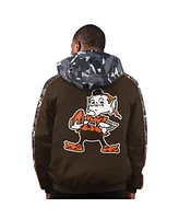 Starter Men's Brown Cleveland Browns Thursday Night Gridiron Full-Zip Hoodie Jacket