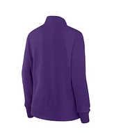 Logo Athletic Women's Purple Minnesota Vikings Velocity Quarter-Zip Jacket