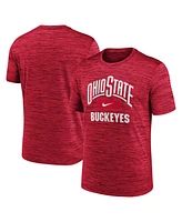 Nike Men's Scarlet Ohio State Buckeyes Velocity Mascot Performance T-Shirt