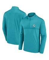 Fanatics Men's Aqua Miami Dolphins Head-to-Head Quarter-Zip Top