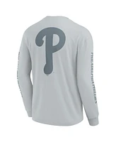 Fanatics Men's Gray Philadelphia Phillies Elements Strive Long Sleeve T-Shirt