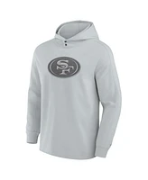 Fanatics Men's Gray San Francisco 49ers Elements Blaze Tri-Blend Long Sleeve Hoodie T-Shirt