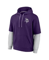 Fanatics Men's and Women's Purple Minnesota Vikings Sleek Elements Pullover Hoodie