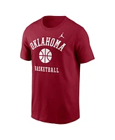 Jordan Men's Crimson Oklahoma Sooners Basketball Icon T-Shirt