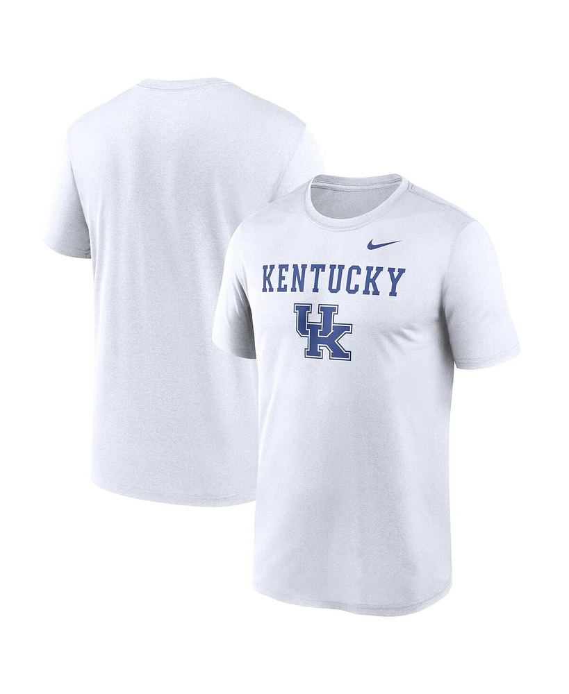 Nike Men's White Kentucky Wildcats Lockup Legend Performance T-Shirt