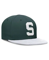 Nike Men's Green/White Michigan State Spartans Two-Tone Primetime Performance Fitted Hat