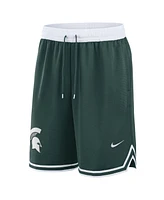 Nike Men's Green/White Michigan State Spartans Performance Basketball Shorts