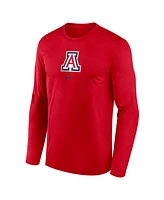 Nike Men's Red Arizona Wildcats On-Court Basketball Shootaround Performance Long Sleeve T-Shirt