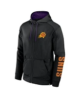 Fanatics Men's Black Phoenix Suns Baller Defender Performance Full-Zip Hoodie