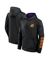 Fanatics Men's Black Phoenix Suns Baller Defender Performance Full-Zip Hoodie