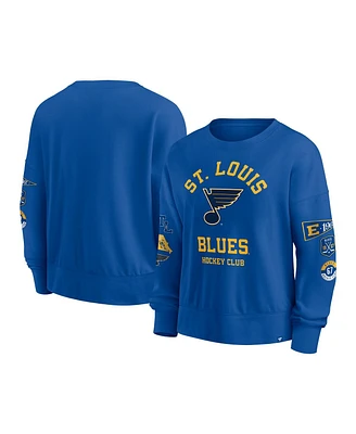 Fanatics Women's Blue St. Louis Blues Go Team Pullover Sweatshirt