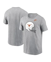 Nike Men's Heather Gray Texas Longhorns Legacy Helmet T-Shirt