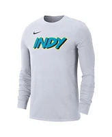 Nike Men's White Indiana Pacers 2024/25 City Edition Essential Logo Long Sleeve T-Shirt