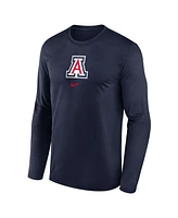 Nike Men's Navy Arizona Wildcats On-Court Basketball Shootaround Performance Long Sleeve T-Shirt