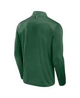 Fanatics Men's Green New York Jets Defender Long Sleeve Quarter-Zip Jacket