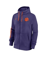 Nike Men's Purple Clemson Tigers 2024 Sideline Full-Zip Hoodie