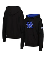 Colosseum Women's Black Kentucky Wildcats Big Logo Pullover Hoodie