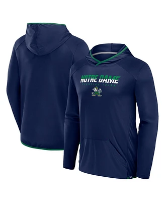 Fanatics Men's Navy/Green Notre Dame Fighting Irish Transitional Hoodie T-Shirt