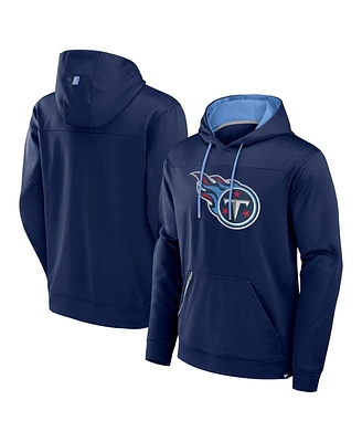 Fanatics Men's Navy Tennessee Titans Defender Pullover Hoodie