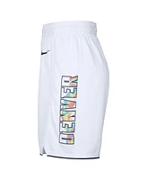 Nike Men's White Denver Nuggets 2024/25 City Edition Swingman Shorts