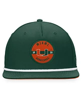 Top of the World Men's Green Miami Hurricanes Bank Hat