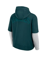 Fanatics Men's and Women's Green Philadelphia Eagles Sleek Elements Pullover Hoodie