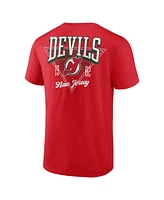 Logo Athletic Men's Red New Jersey Devils Never Over T-Shirt