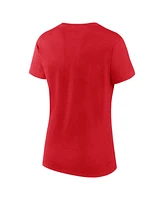 Logo Athletic Women's Red New Jersey Devils Launch Scoop Neck T-Shirt