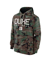 Nike Men's Camo Duke Blue Devils 2024 Military Appreciation Club Fleece Pullover Hoodie