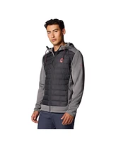 Columbia Men's Charcoal/Gray Ohio State Buckeyes Out-Shield Hybrid Full-Zip Hoodie Jacket