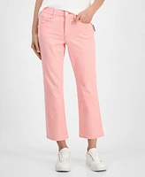 Nautica Jeans Women's Gingham Cropped Straight-Leg Pants