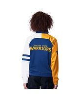 Starter Women's Royal Golden State Warriors Line Up Dolman Raglan Full-Zip Track Jacket