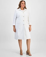 Kasper Plus Size Long Topper Jacket