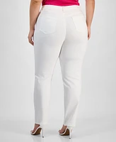 Kasper Plus Straight-Leg Jeans